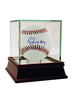 Greg Maddux Autographed MLB Baseball w/ "4x CY" Insc. (MLB Auth)
